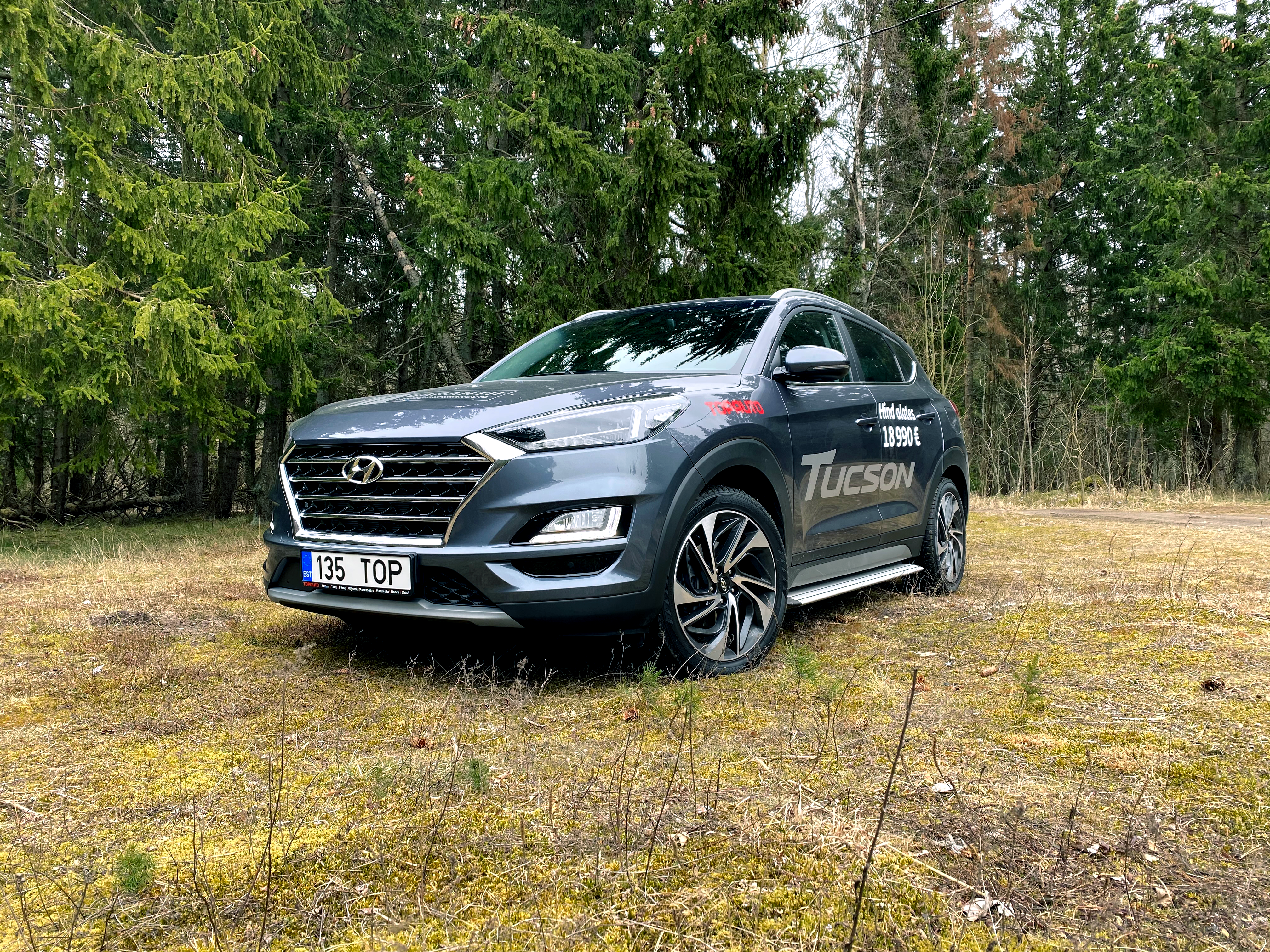 Hyundai Tucsonpargitud kodukontor roheluses