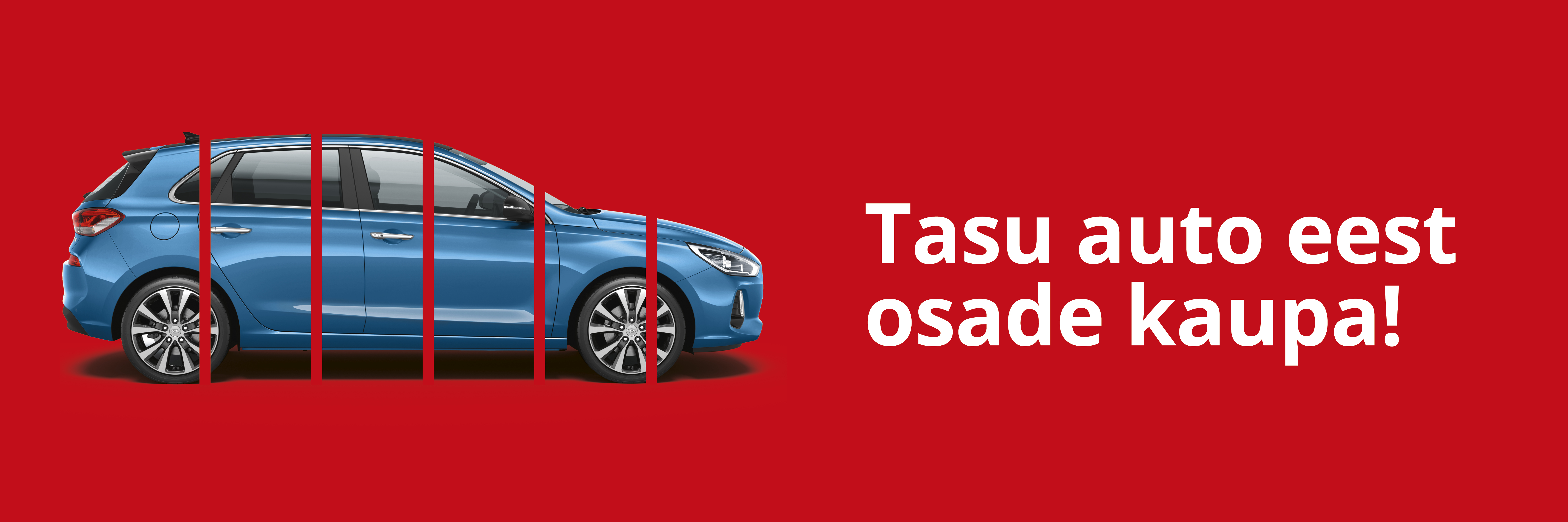 Tasu kasutatud auto eest osade kaupa