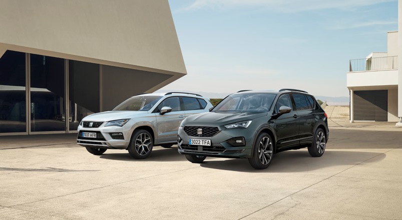 SEAT ärikliendile, Ateca ja Tarraco ärihoone ees