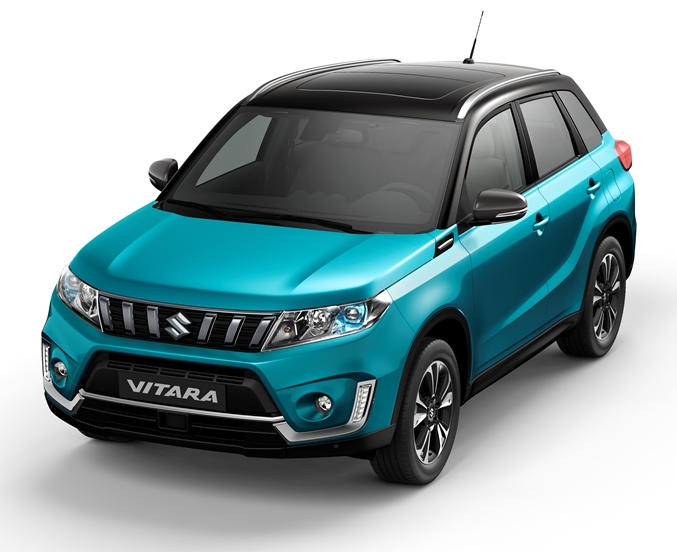 Suzuki Vitara Topautost_Atlantis Turquoise Pearl / Cosmic Black Pearl