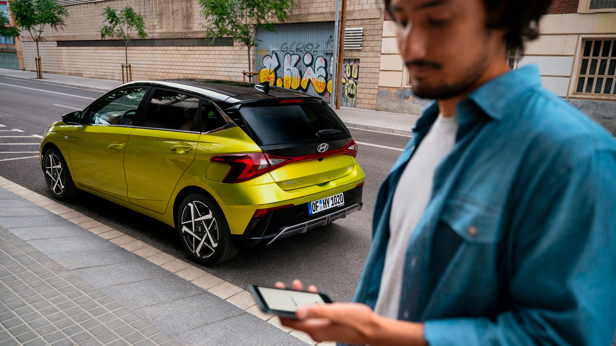 Uus Hyundai i20 | BlueLink rakenduse kaudu juhitav kauglukustussüsteem