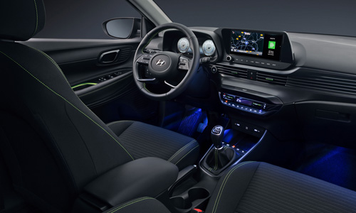 Hyundai i20 | LED-meeleoluvalgustus