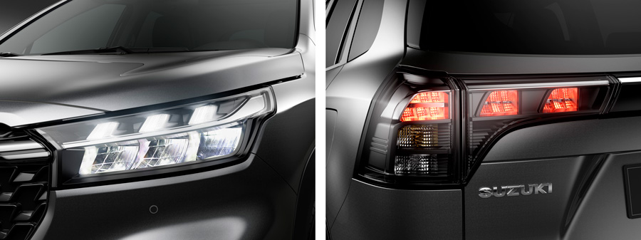 Suzuki S-Cross | Lähivaade esi- ja tagatuledest