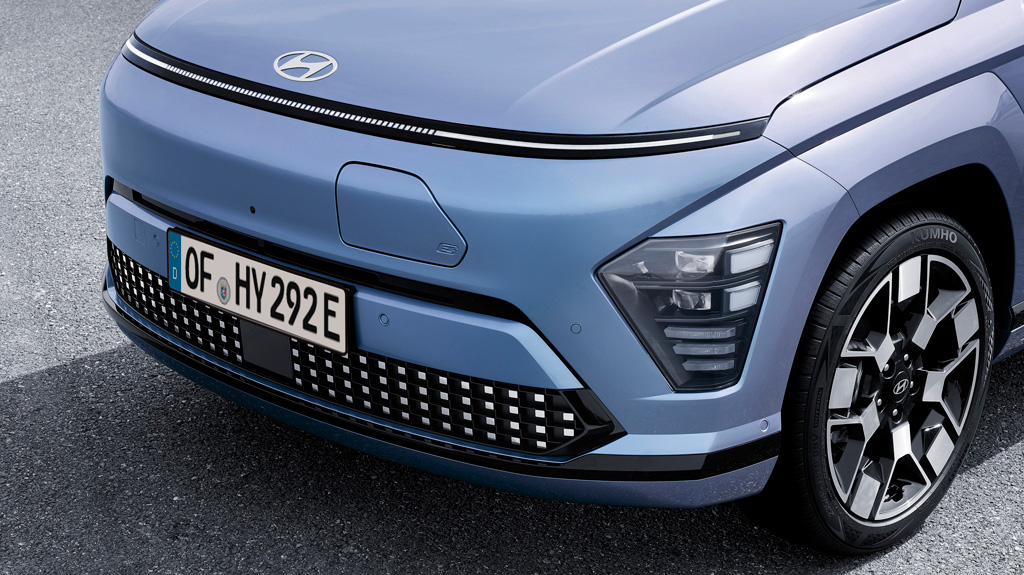 Hyundai Kona Electric | Lähivaade esiosast