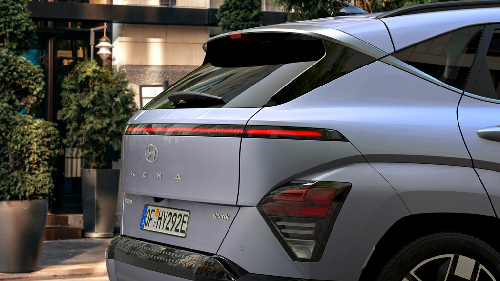 Hyundai Kona Electric | Lähivaade tagaosast