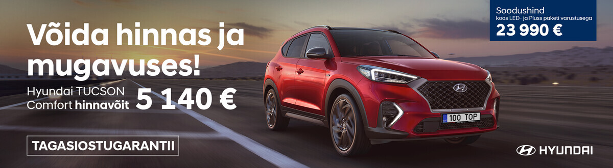 Linnamaastur Hyundai Tucson. Rohkem varustust, soodsam hind. Linnamaastur Hyundai Tucson. Rohkem varustust, soodsam hind.