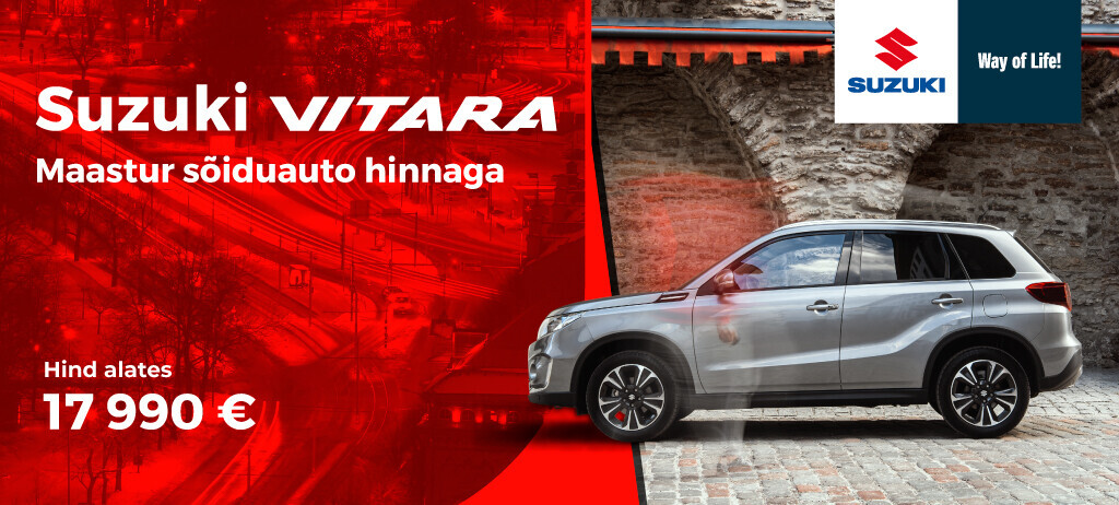 Suzuki Vitara. Maastur sõiduauto hinnaga. Suzuki Vitara. Maastur sõiduauto hinnaga.