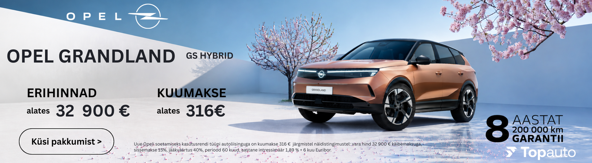Eripakkumine Opel Grandland