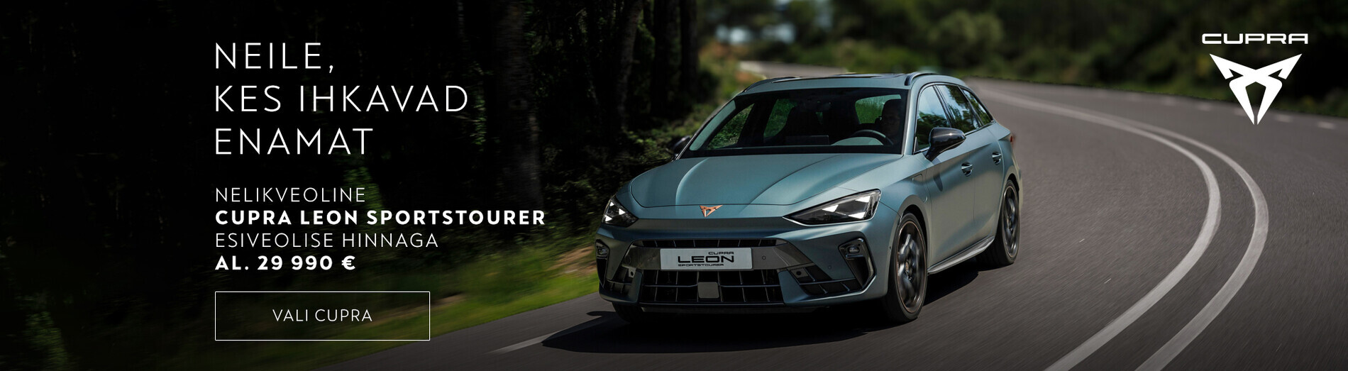 Nelikveoline CUPRA Leon Sportstourer 29 990€ Nelikveoline CUPRA Leon Sportstourer 29 990€
