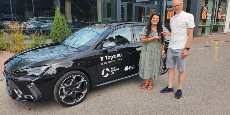 Eesti Võrkpalli Liit sai enda käsutusse uue CUPRA Leon Sportstoureri Eesti Võrkpalli Liit sai enda käsutusse uue CUPRA Leon Sportstoureri