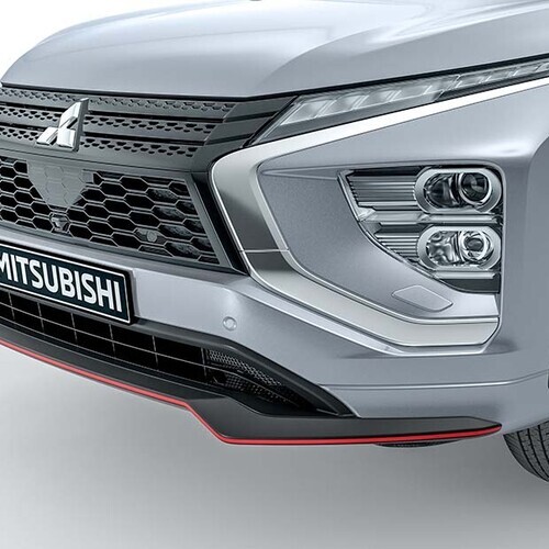 Eclipse Cross esistange lisa must/punane