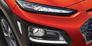 Hyundai Kona kahekordsed täis-LED-esituled ja LED-päevatuled. Hyundai Kona ainulaadsed kahekordsed täis-LED-esituled ja LED-päevatuled.